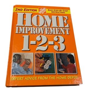 Home Depot Hardback Home‎ Improvement 1-2-3 Book